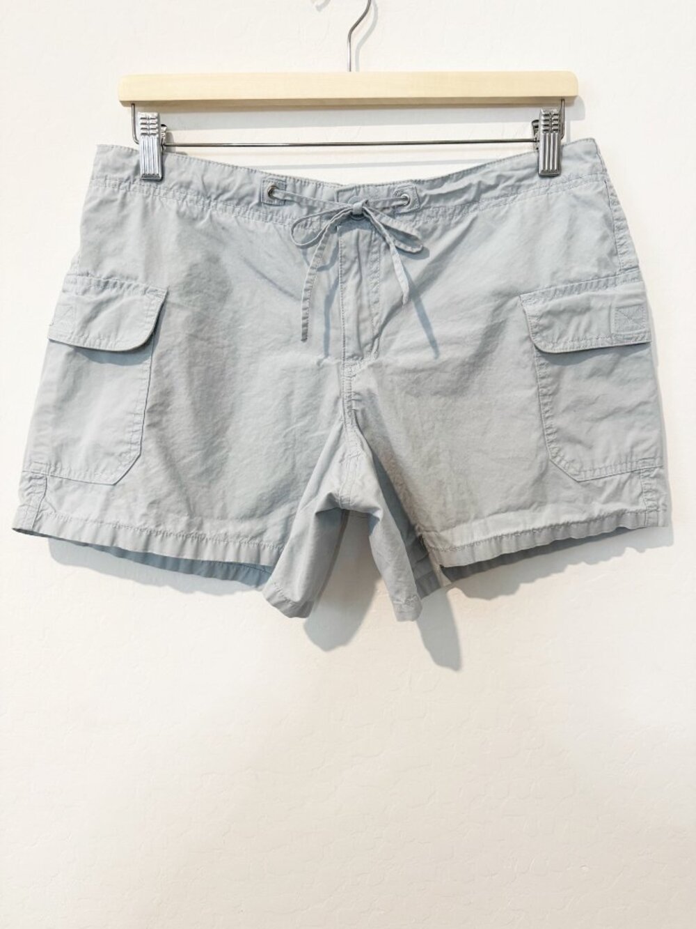 Old Navy Shorts Size 10 Baby Blue Vintage Y2k Drawstring Cargo Gorpcore Utility